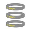ZDBDH 3 Pack-XARELTO Bracelet for Men Women Medical Safe SOS Jewelry 100% Silicone Rubber Wristbands for Adult Ki d,Outdoor Sport Health Safet Warning ID Bracelet,7.48",Black view 1