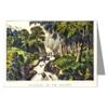 12 Note cards of Currier And Ives Handcolored Lithograph depicting the Idlewild Glen, Hudson River.