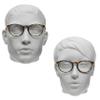 proSPORT Round Vintage Retro Reading Glasses +5.00 2 Pairs Tortoise Shell Brown Frame Stud Accents Men Women Small Light-Weight view 3