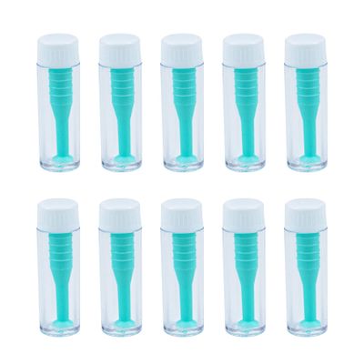 AUEAR, Pack of 10 Soft Silicone Contact Scleral Lens Insertion Tool Plunger for Hard Lenses Green Color