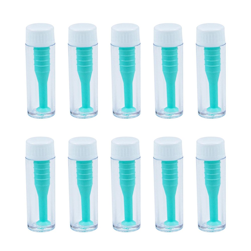 AUEAR, Pack of 10 Soft Silicone Contact Scleral Lens Insertion Tool Plunger for Hard Lenses Green Color