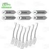 [30 PACK] Disposable Plastic Silver Mini Forks - 4 inch Silver Plastic Tasting Forks Heavy Duty - Great for Sampling, Desserts, Appetizers, Catering Events, Weddings and more by EcoQuality view 2