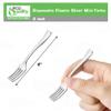 [30 PACK] Disposable Plastic Silver Mini Forks - 4 inch Silver Plastic Tasting Forks Heavy Duty - Great for Sampling, Desserts, Appetizers, Catering Events, Weddings and more by EcoQuality view 3