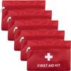 AUEAR, 5 Pack First Aid Kit Empty Pouch Bag Red Medical Emergency Storage for Outdoors Travel Car view 1