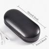 alladaga Double Use 2 in 1 Portable Glasses Case Set Compatible with Contact Lens and Eyeglasses Case view 2