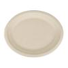 100% Compostable Disposable Paper Plates Bulk [12.5" Oval 50 Pack], Bamboo Plates, Eco Friendly, Biodegradable, Sturdy Large Dinner Party Plates, Heavy-Duty, Unbleached by Earth's Natural Alternative view 2