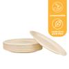 100% Compostable Disposable Paper Plates Bulk [12.5" Oval 50 Pack], Bamboo Plates, Eco Friendly, Biodegradable, Sturdy Large Dinner Party Plates, Heavy-Duty, Unbleached by Earth's Natural Alternative view 4