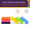 Special Supplies Sensory Brush Therapressure Therapy Brush for Occupational and Sensory Brushing, Stimulating, Calming Tools for Kids and Adults, Soft Flexible Bristles, Latex Free (Colored 6-Pack) view 3