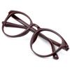 VisionGlobal Blue Light Blocking Glasses for Women, Anti Eyestrain, Computer Reading, TV Glasses, Stylish Oval Frame, Anti Glare (Dark Red, 3.50 Magnification) view 1