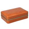 Rodipu Cigar Storage Box, Cigar Box, Lock Moisture PU Leather Portable Cigar Box, for Travel Outdoor(Brown Square) view 3
