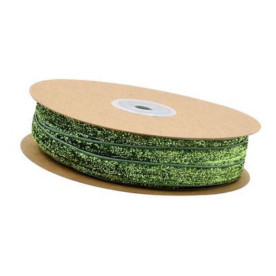 DUO ER 10mm/20mm Multicolor Glitter Velvet Ribbon Wedding Party Decoration Handmade Gift Wrapping Hair Bowknot DIY Christmas (Color : Green, Size : 20mm 10m)