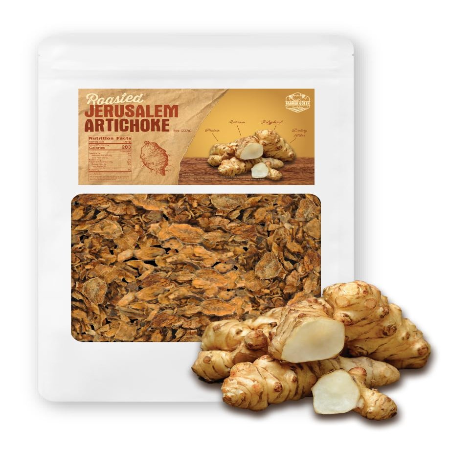 (8oz) Farmer Queen Roasted Jerusalem Artichoke Helianthus Tuberosus Rich Inulin Polyphenol Dietary Fibe  