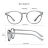 VisionGlobal Blue Light Blocking Glasses for Women, Anti Eyestrain, Computer Reading, TV Glasses, Stylish Oval Frame, Anti Glare (Gray, 0.50 Magnification) view 3