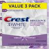 Crest 3D White Brilliance Toothpaste, Vibrant Peppermint, 3.9 Oz (Pack of 3) view 2
