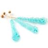 Extra Large Rock Candy On A Stick Cotton Candy Flavored - Old Fashioned- 12 Light Blue Cotton Candy Lollipop - Individually Wrapped - Crystal Rock Candy Sticks view 2