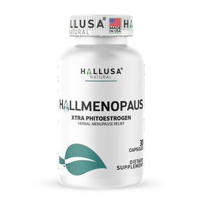 "N/A" Hallmenopaus | Menopause Supplements for Women, 60 Capsules | Supports Hot Flashes, Night Sweats, Hormonal/Estrogen Balance & Mood | Soy Isoflavones 40% & Ipriflavone 300 mg