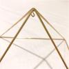 Meditation Pyramid for Healing, Food, Supplements, Space Clearing - 12inch Gold Plated view 1
