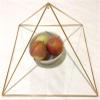 Meditation Pyramid for Healing, Food, Supplements, Space Clearing - 12inch Gold Plated view 2