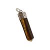 KESAR ZEMS Natural Healing Stone for Reiki Tiger Eye Stone Pencil Pendant for Unisex for a Peaceful (3 x 0.5 x 1 cm) Brown view 2