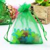 100pcs 4x6 inch Gifts Wrap Bags Green, Organza Sheer Fabric Bulk, Drawstring Reusable Recycled Pouch for Baby Shower Favor, Craft Business, Beach, Standard Size Elegant Business Card, Cute Little Toy view 4