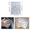 200 PCS White Snowflake Cellophane Bags Clear Self Sealing 4x5 Christmas Plastic Bags for Candy Goodie Cookie Bakery Holiday Party Supplies by Baryuefull view 2