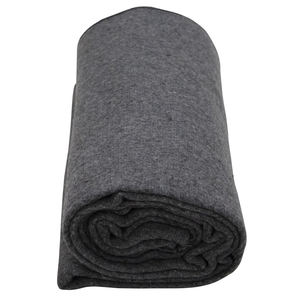 Kemp USA 50% Wool Multipurpose Blanket - Ideal for Camping Essentials, Disaster Relief, Military Use, Donations - Measures 60'' x 84'', 5 lbs - Durable Throw Blanket for Survival Kit, Fire Retardant