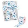 2 1/2" X 10 Yards Snowmen in Blue White Wired Ribbon Christmas view 3