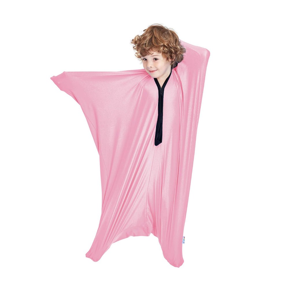 SANHO Dynamic Movement Sensory Sock Body Sock,Small,3-5 Years, 40" H x 27" W,Good for Height:30"-41",Updated Version,Pink