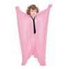 SANHO Dynamic Movement Sensory Sock Body Sock,Small,3-5 Years, 40" H x 27" W,Good for Height:30"-41",Updated Version,Pink view 3