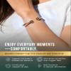 MagnetRX Magnetic Bracelet Cuff - Twisted Cable Stainless Steel Bangle Magnetic Bracelets - Elegant Golf Bracelet Men & Women (Gold | Medium) view 3