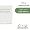 100% Compostable Food Storage Bags [Gallon 50 Pack] Eco-Friendly Freezer Bags, Resealable Bags, Heavy-Duty, Reusable, Off-White by Earth's Natural Alternative view 3