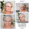 Eyekepper Blue Light Blocking Rimless Reading Glasses - Small Frameless Reader for Women with Blue Arm +0.50 view 2
