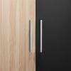 Wrap My Kitchen Stylish Decorative Self Adhesive Vinyl Wrap with DIY Kit Includes 2 Rolls of 20' x 48" (Scandinavian Blond Wood & Satin Nova Black) view 2