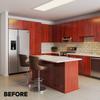 Wrap My Kitchen Stylish Decorative Self Adhesive Vinyl Wrap with DIY Kit Includes 2 Rolls of 20' x 48" (Scandinavian Blond Wood & Satin Nova Black) view 3