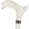 Asterom White Walking Cane - Handmade, Ergonomic, Sturdy - Wooden Walking Canes for Men & Women, Cool Walking Sticks (White, 36 Inch) view 1
