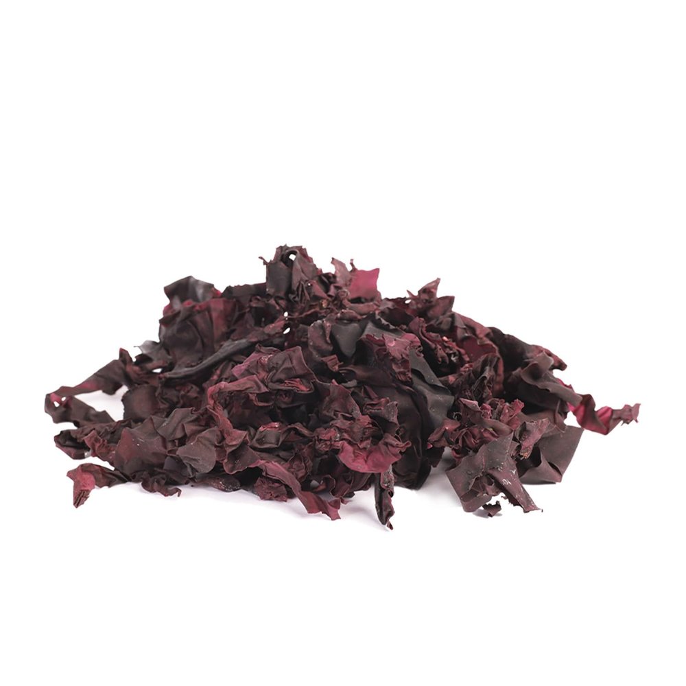 VITAMINSEA Applewood Smoked Dulse | Wild North Atlantic Dried Seaweed for Snacking, Seasoning, Soups & Salads | Rich in Vitamins, Minerals & Antioxidants Great for Thyroid Support | Whole Leaf (4 OZ)