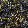 Stephanie Imports Made In USA 3-Ply Crinkle Cut Shredded Paper 2 lbs (Black & Metallic Gold) view 1