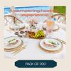 200 Linen-Feel Lunch Napkins - Disposable Cloth-Like Luncheon Paper Napkins, Made In USA - Soft and Absorbent Cloth-Like Napkins For Kitchen, Parties, Weddings, Dinners or Events (Pack of 200) view 4