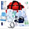 ASA TECHMED Stocked Large EMT First Aid Trauma Bag w/Emergency Medical Supplies - Ideal for First Responders, Police, Firefighter and Survival Kits for Emergency view 1