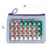 2 Pack Birth Control Pill Cases with 3"4" for Women Privacy Protection Contraceptive Medicine Case Holder Packet Sleeve Pocket Pouch Wallet view 4