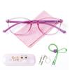AetrvoHope Ultra-Light Blue Light Blocking Glasses with Case for Kids and Teens,Anti Eyestrain &UV400 (Clear Purple) view 1