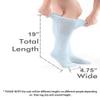Comfort Finds Diabetic SwellSox - Breathable Cotton Socks - Loose Fitting Comfortable Sock  Non Binding Top Design  Improve Foot Circulation - Pink, Blue, White - 36 Pairs view 3