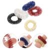 5pcs Spiky Sensory Finger Finger Massager Roller Silent Toy for Finger Massage (Gold Silver Black Blue Red) view 4