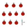 10pcs Mini Empty Glass Globe Glass Vial Pendant Essential Oil Perfume Aromatherapy Diffusers Pendant (Red, 12mm) view 1