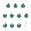10pcs Mini Empty Glass Globe Glass Vial Pendant Essential Oil Perfume Aromatherapy Diffusers Pendant (Blackish Green, 12mm) view 1