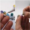 10pcs Mini Empty Glass Globe Glass Vial Pendant Essential Oil Perfume Aromatherapy Diffusers Pendant (Pink, 12mm) view 4