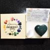 [1] One CHARGED 2" Himalayan Real Bloodstone (Heliotrope) Crystal Hand-Carved Pocket Heart Palm Worry Stone+ Selenite Charging Heart [Included] view 4