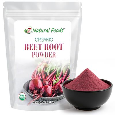 Organic Beet Root Powder - Red Superfood Supplement for Drinks, Juice, Smoothies Recipes - All Natural, Vegan, Non GMO, Gluten Free, Kosher - Bulk 5 lb Size