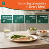 ECO SOUL 8 Inch Disposable Palm Leaf Plates [100 Pack] Premium Food-Safe Heavy Duty Compostable Bamboo Paper Plates for Lunch, Dinner, Birthday, Weddings, Party, Camping & Catering Events [Round] view 3