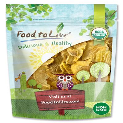 Food to Live - Organic Yacon Slices, 1 Pound - Non-GMO, Raw, Vegan, Kosher, Bulk, High in Vitamin A